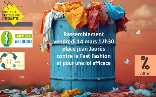 Rassemblement contre la Fast Fashion et pour une loi contraignante 