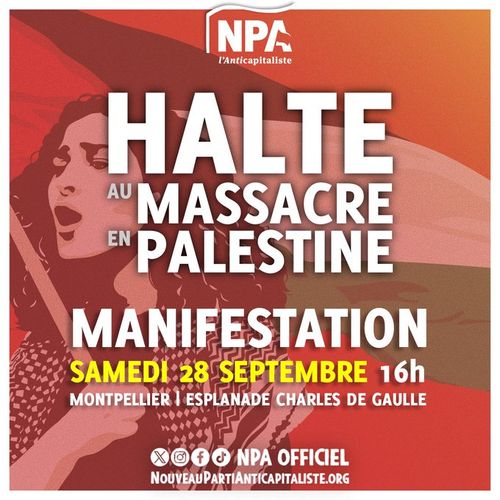 Manifestation - Halte au massacre en Palestine 