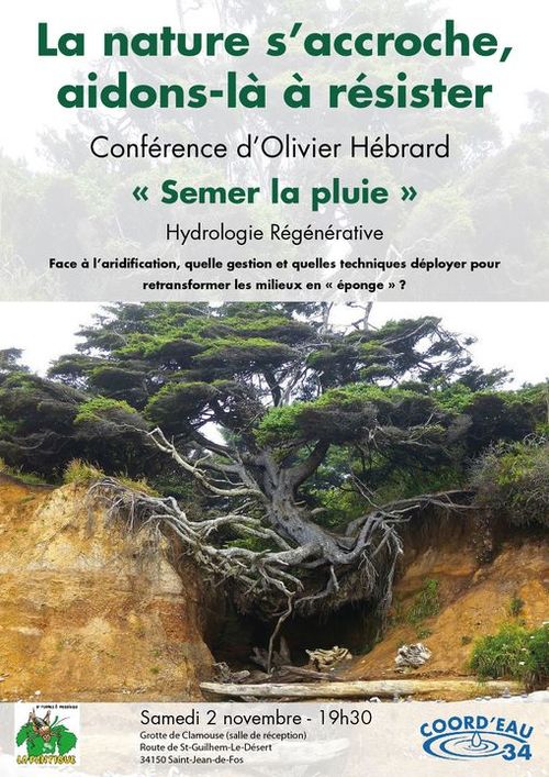 SEMER LA PLUIE : conférence d'Olivier Hébrard