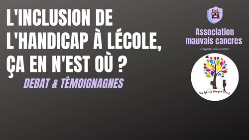 Débat & Témoignages : L'inclusion du handicap à l'école, ça en est où ?