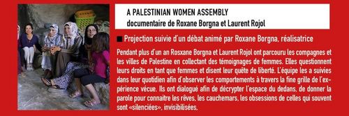 Documentaire "A Palestinian Women Assembly" Roxane Borgna et Laurent Rojol suivi d'un débat