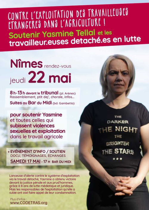Soutenir les travailleuses détachées en lutte ! Stop aux violences sexuelles et à l'exploitation