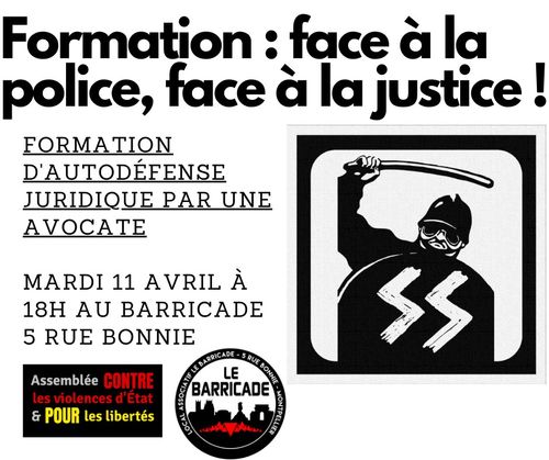 Autodéfense juridique : Face à la police, face à la justice – formation par une avocate