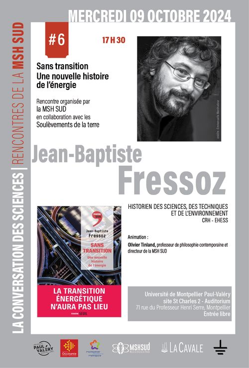  Conversation des Sciences avec Jean-Baptiste Fressoz