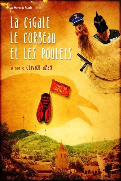 Projection « La cigale, le corbeau et les poulets » d’O. Azam