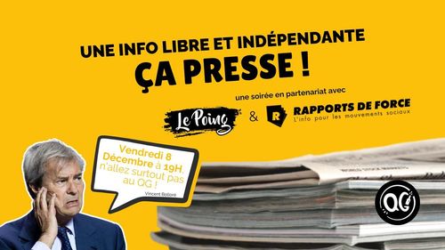 Soirée presse libre et indépendante 