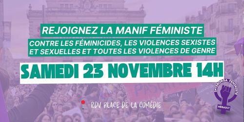 Manifestons contre les féminicides, les VSS et toutes les violences de genre 