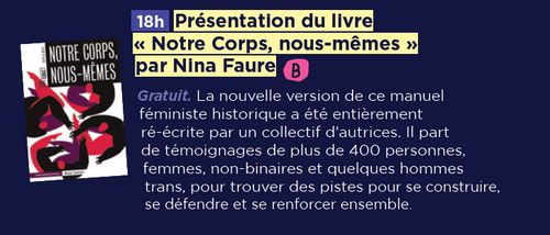 Présentation du Livre "Notre corps, Nous-mêmes" par Nina Faure - Festival CHAP