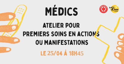 Atelier pour premiers soins en actions ou manifestations