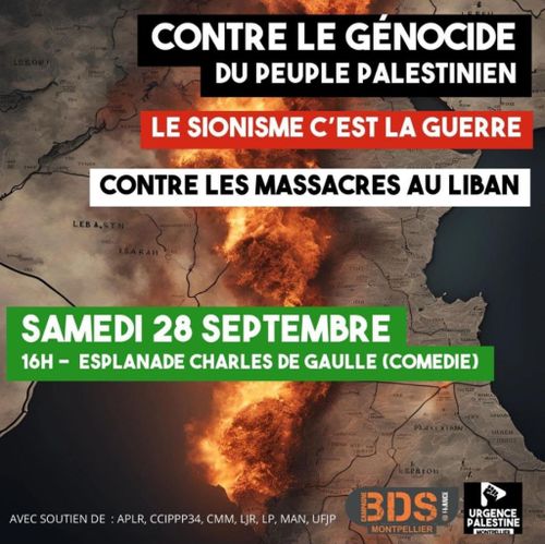 Halte au massacre du peuple palestinien !