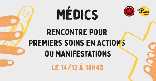 Atelier Street Médics 1ers soins: Formation 