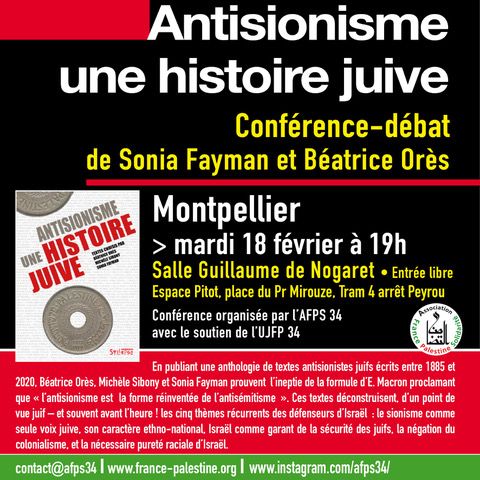 Conférence: Antisionisme, une histoire juive