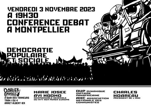 conférence Débat Démocratie Populaire et Sociale contre Impérialisme Financier et Guerrier 