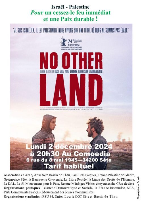 Soirée débat après la projection du film " No other Land"